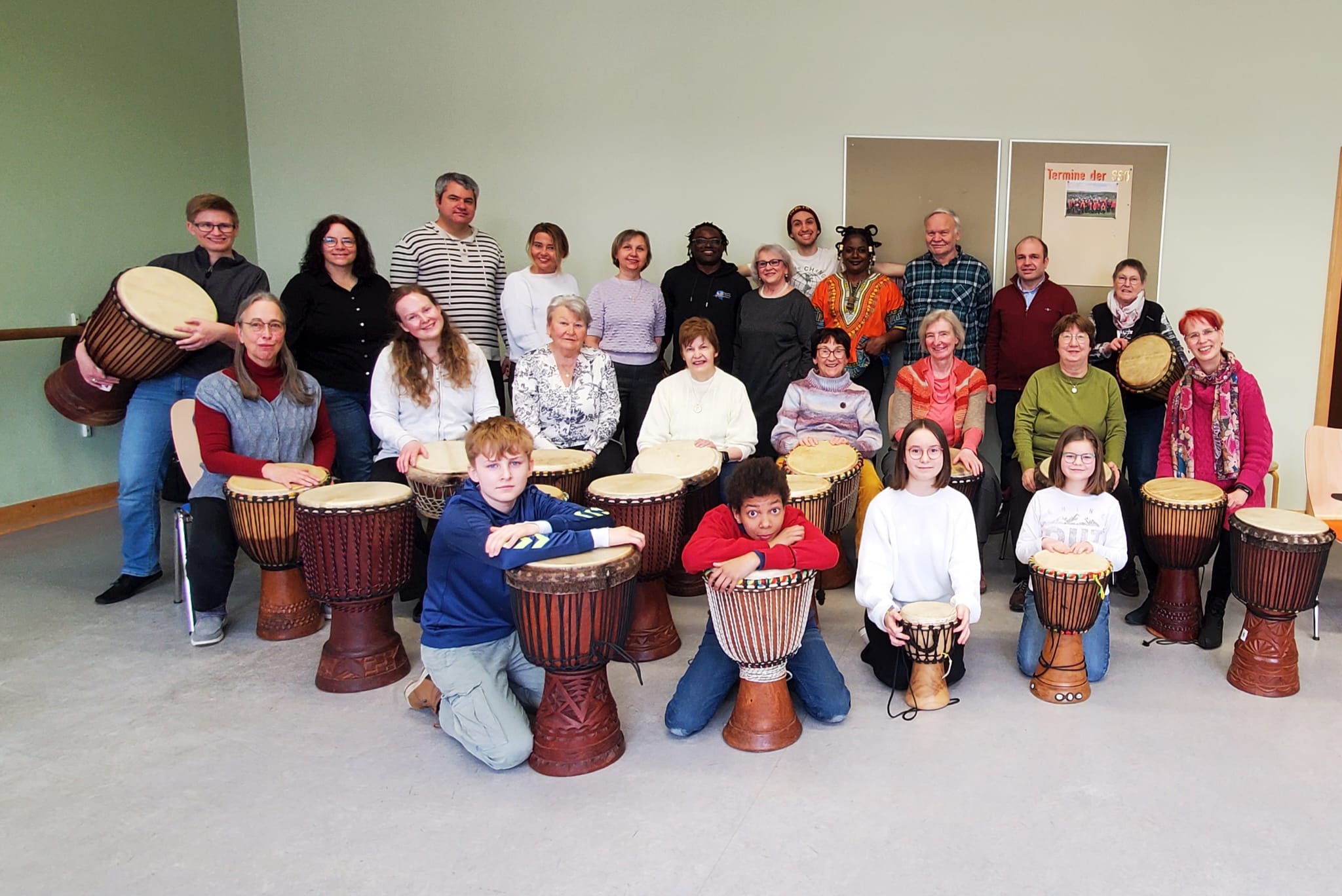 Benefiz-Trommelworkshop mit André Mabiala und Bénédicte Ndota