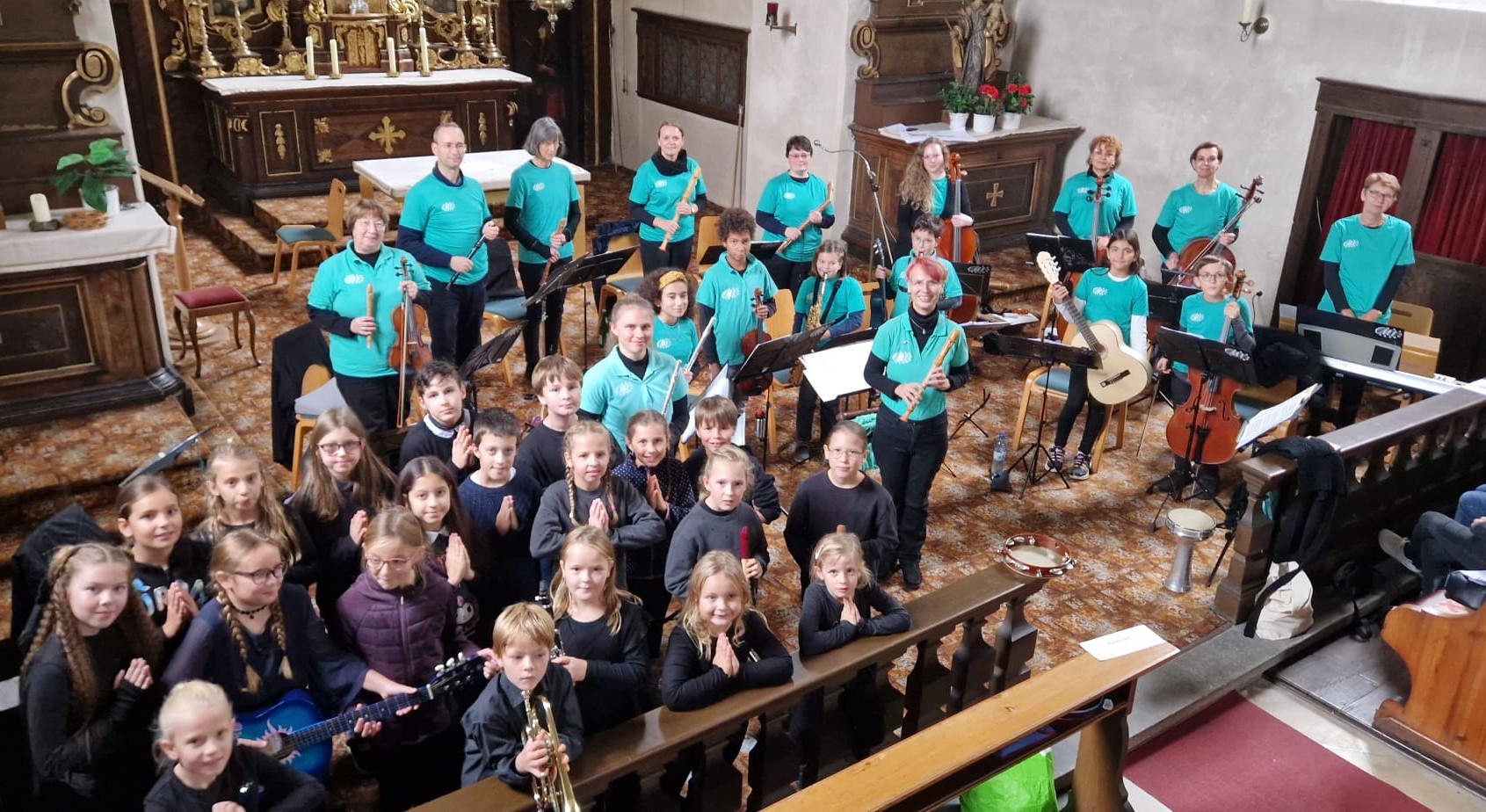 Blockflötenensemble in der Klosterkirche Ochsenfurt 2025