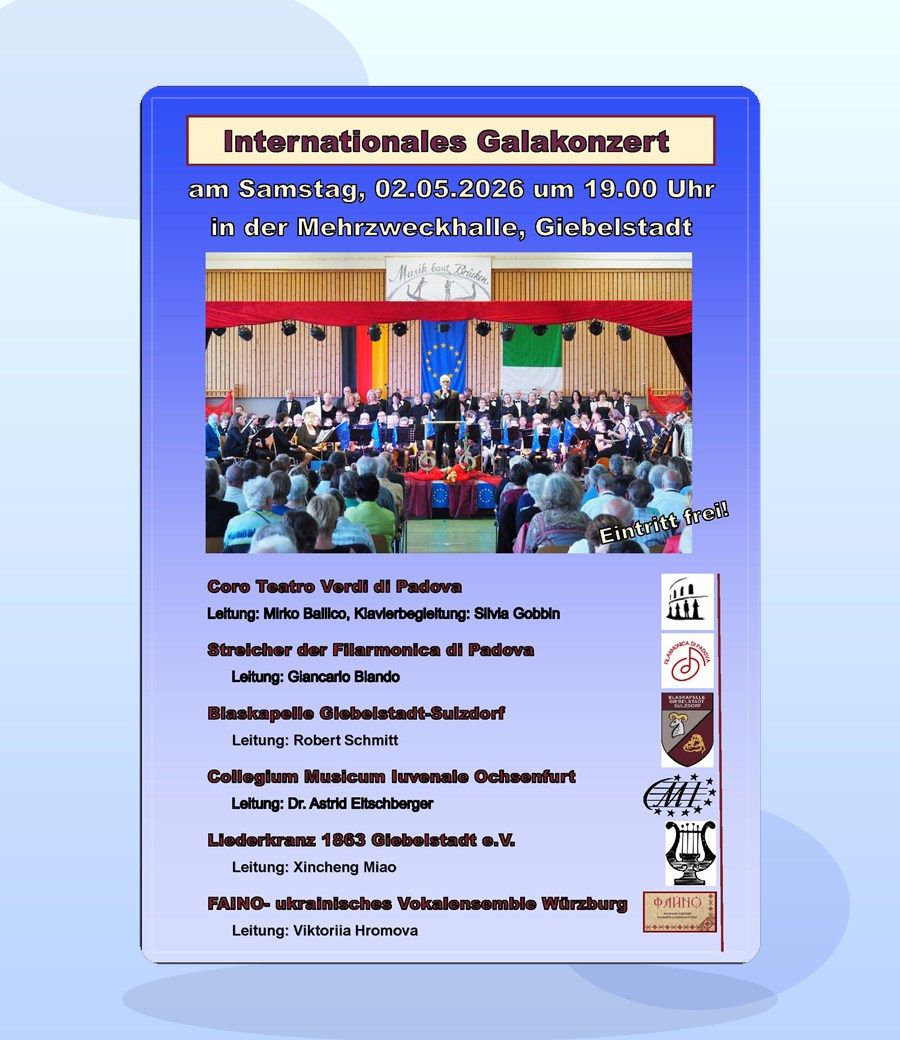 Plakat Internationales Galakonzert am 02.05.2026